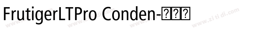 FrutigerLTPro Conden字体转换